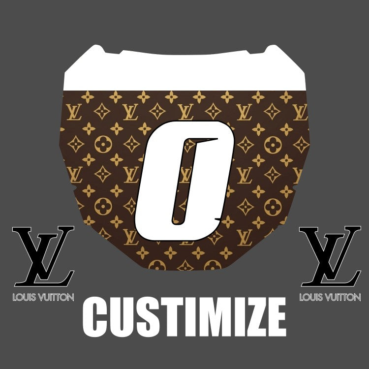 Custom Louis Vittion Plate Decal