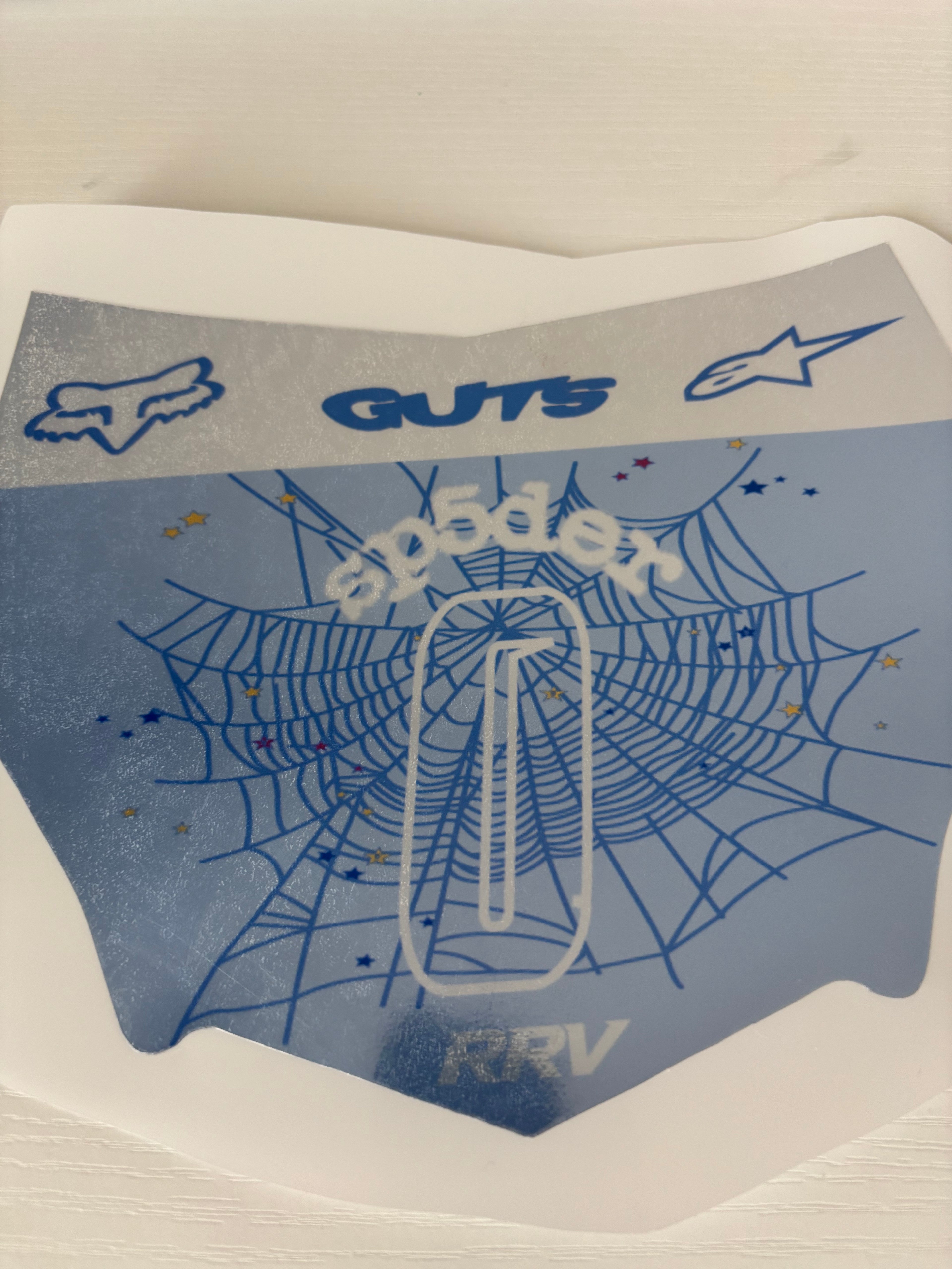 Motocutz Plate Decal Sp5der