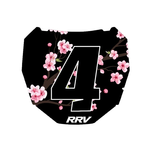Cherry Blossom Motocutz X Odi Plate Decal