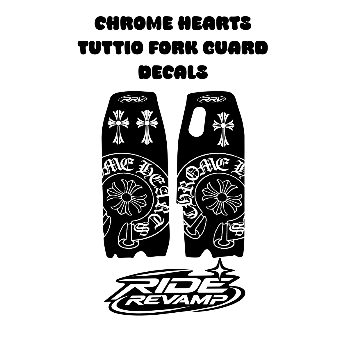 Chrome hearts tuttio fork gaurd decals