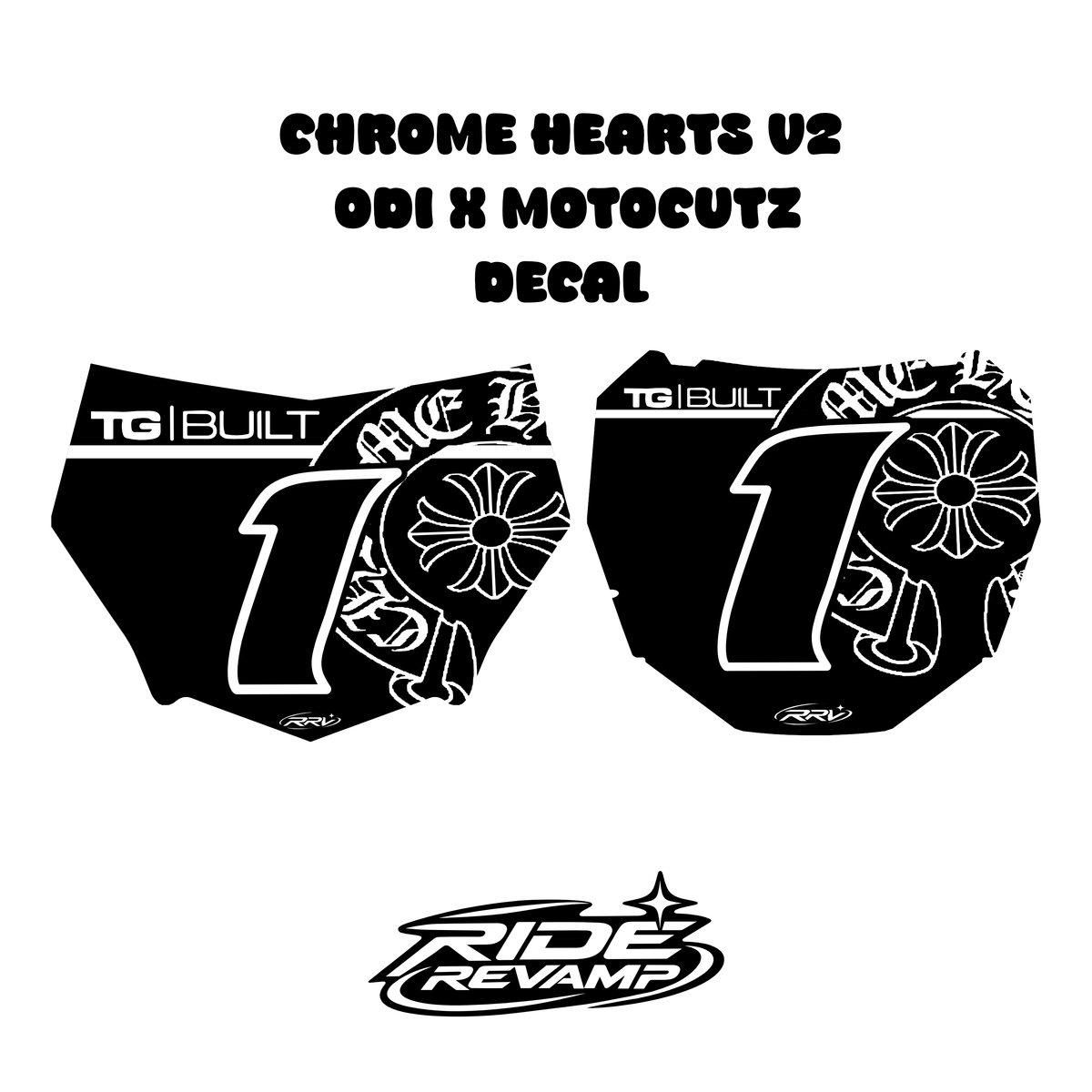 Chrome Hearts V2 Odi x Motocutz Plate Decal