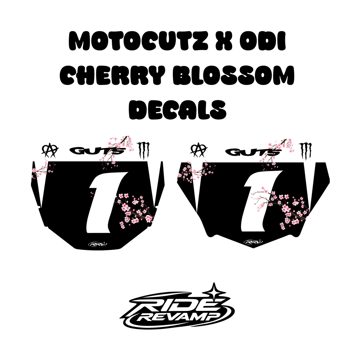 Cherry Blossom V2 Odi x Motocutz Plate Decal