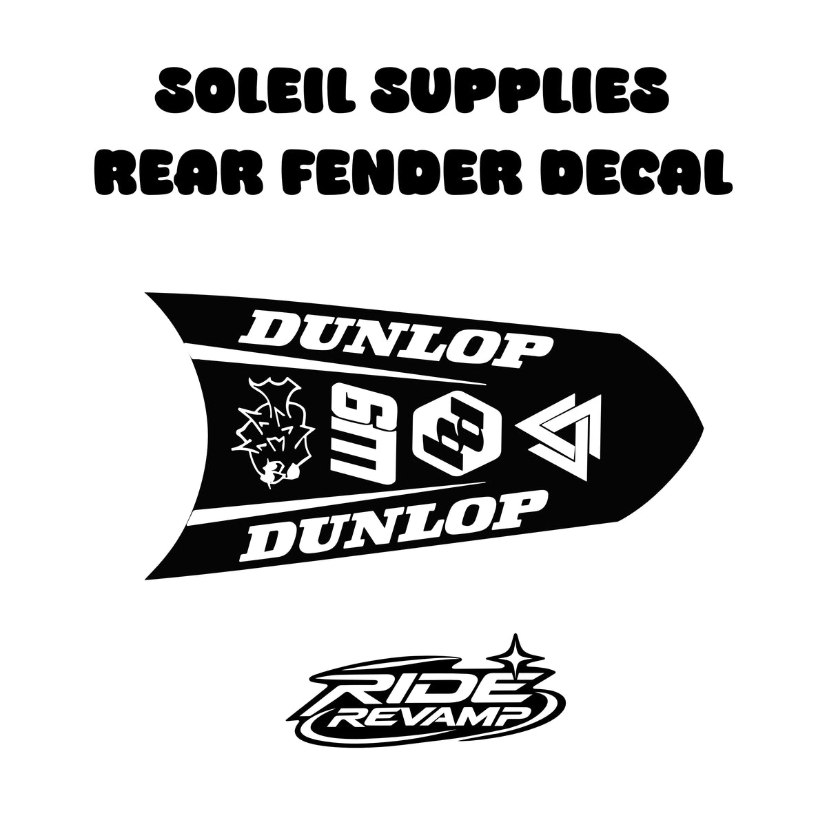 Soleil Supplies Rear Fender Decal